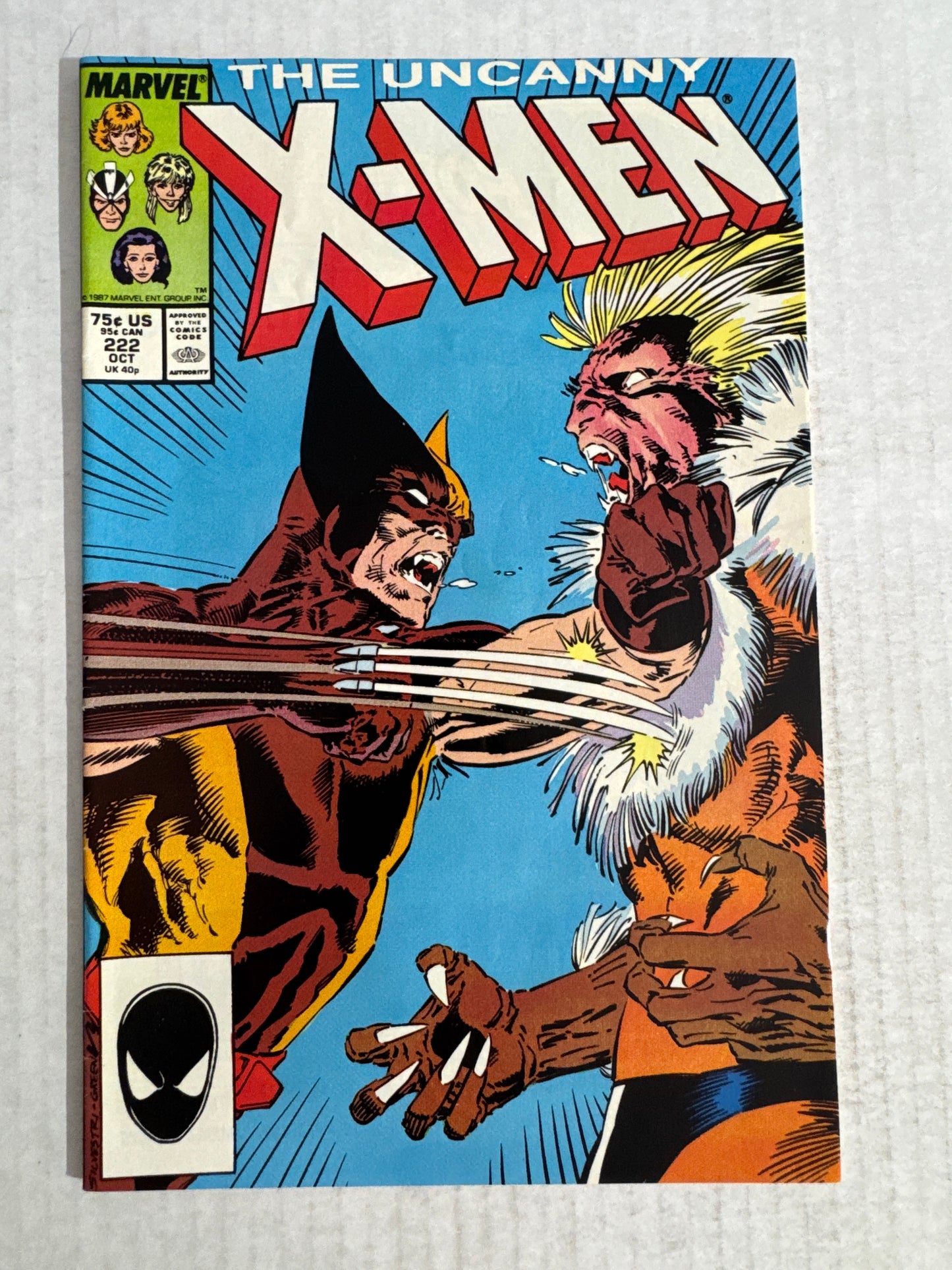 UNCANNY X-MEN #222 VF