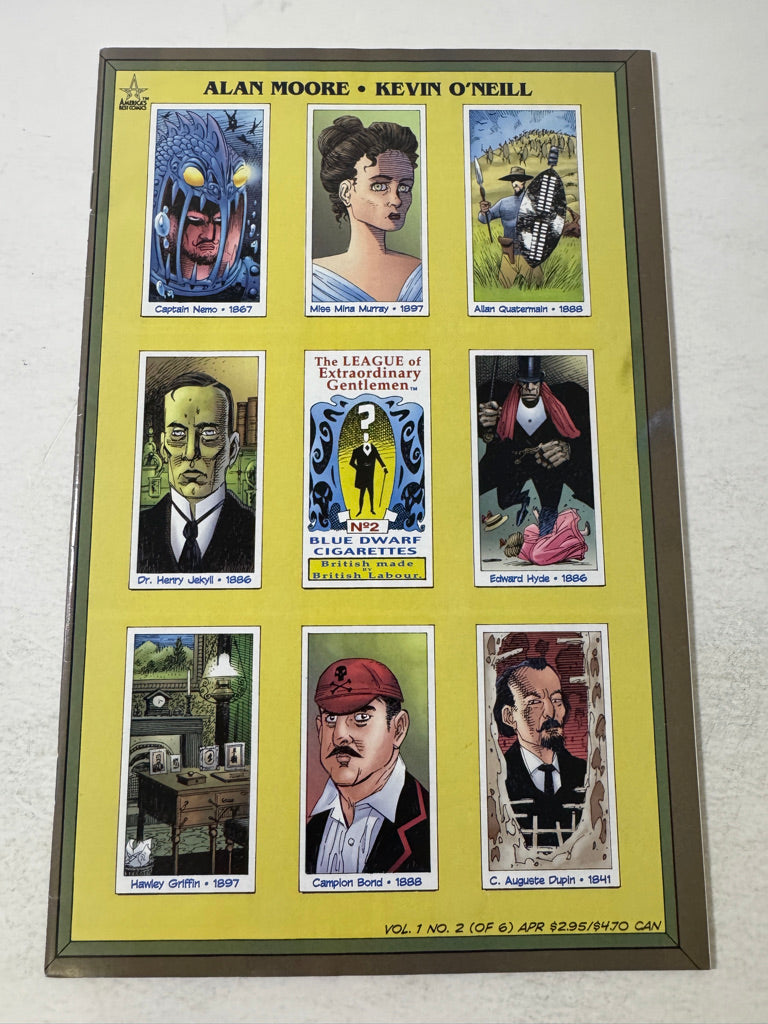 THE LEAGUE OF EXTRAORDINARY GENTLEMAN #2 VF+