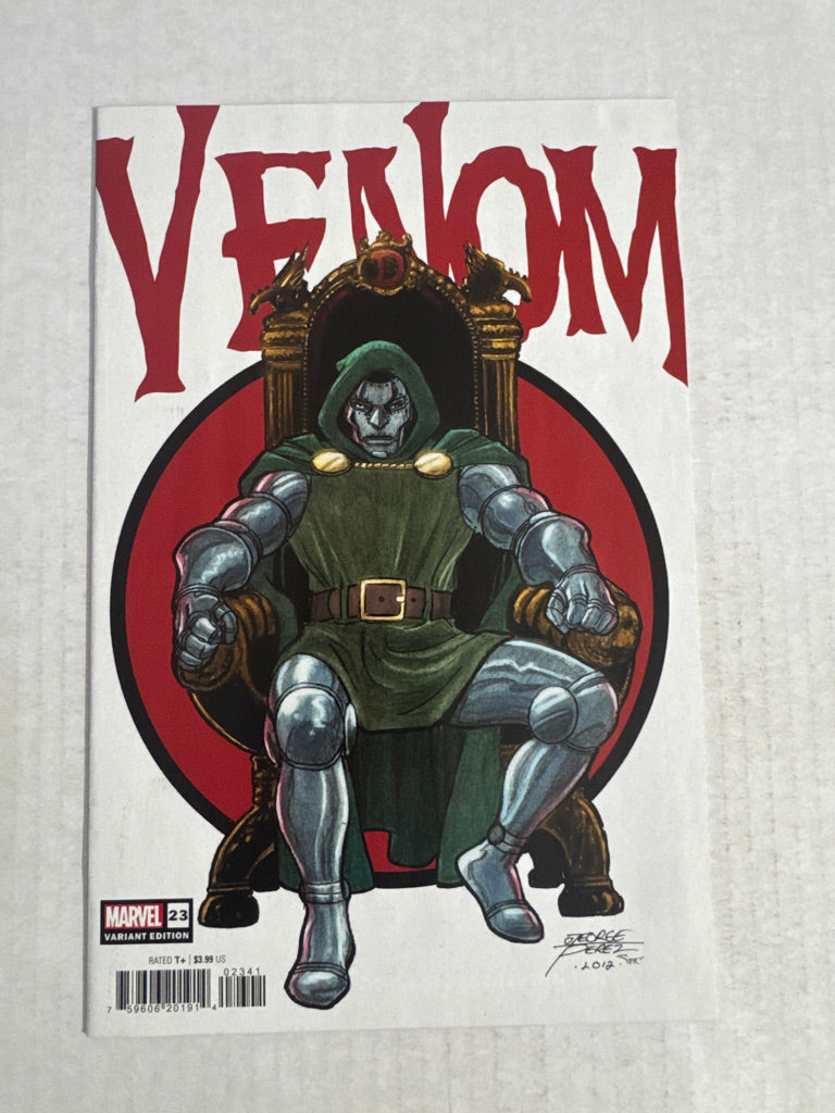 VENOM #23 Vol 5 NM George Perez Dr Doom Variant