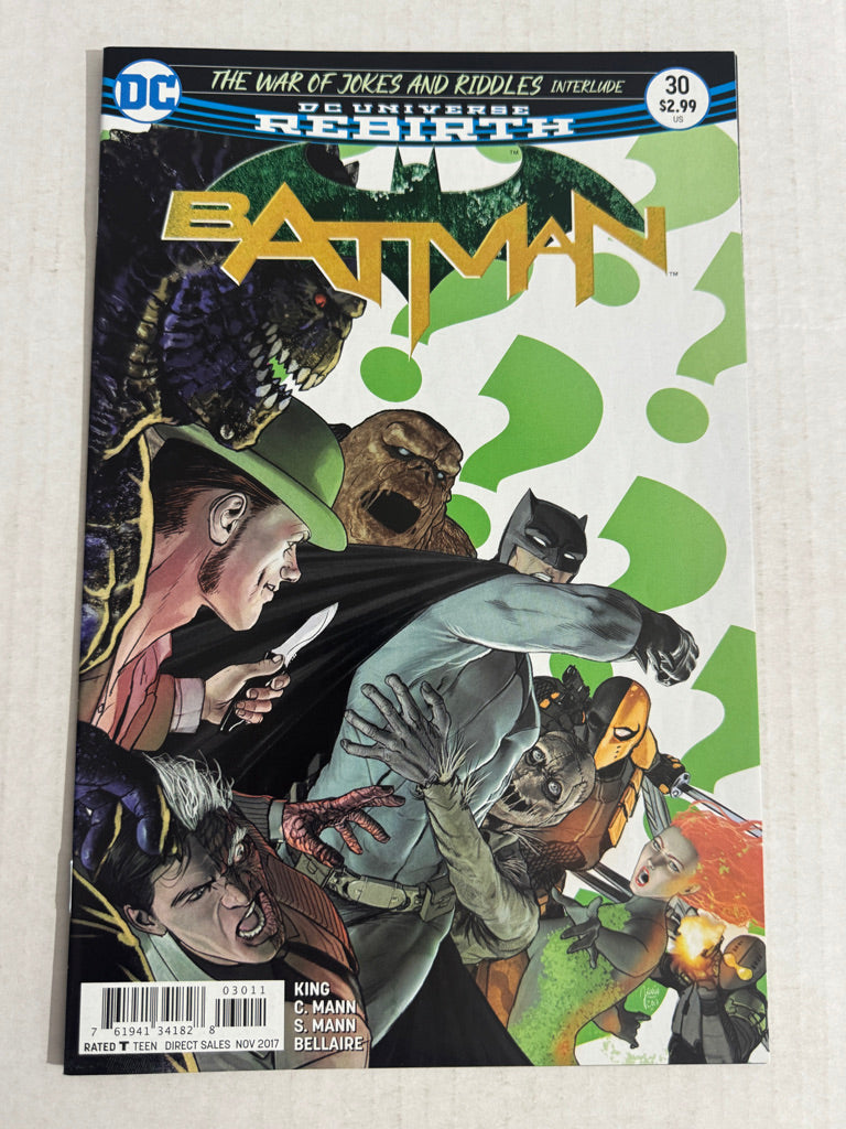 BATMAN #30 Vol 3 NM- Mikel Janin Cover