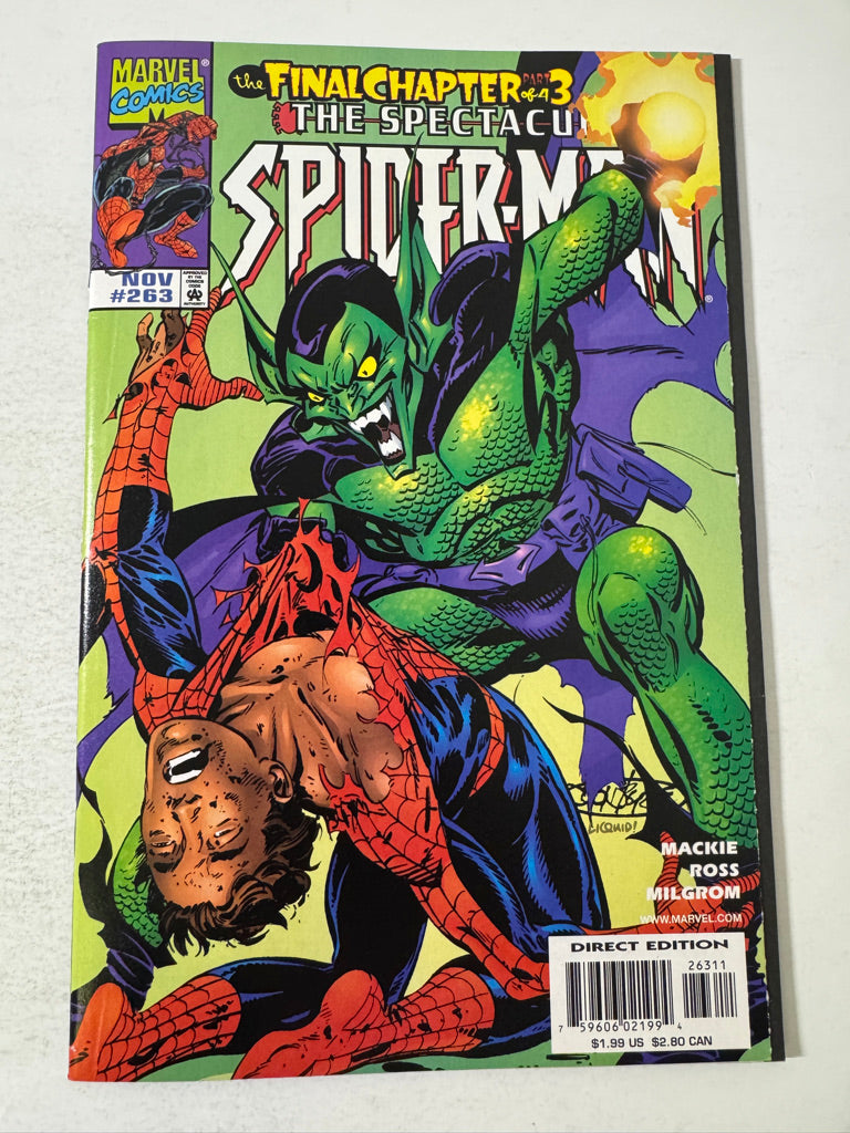 SPECTACULAR SPIDER-MAN #263 NM- John Byrne Cover