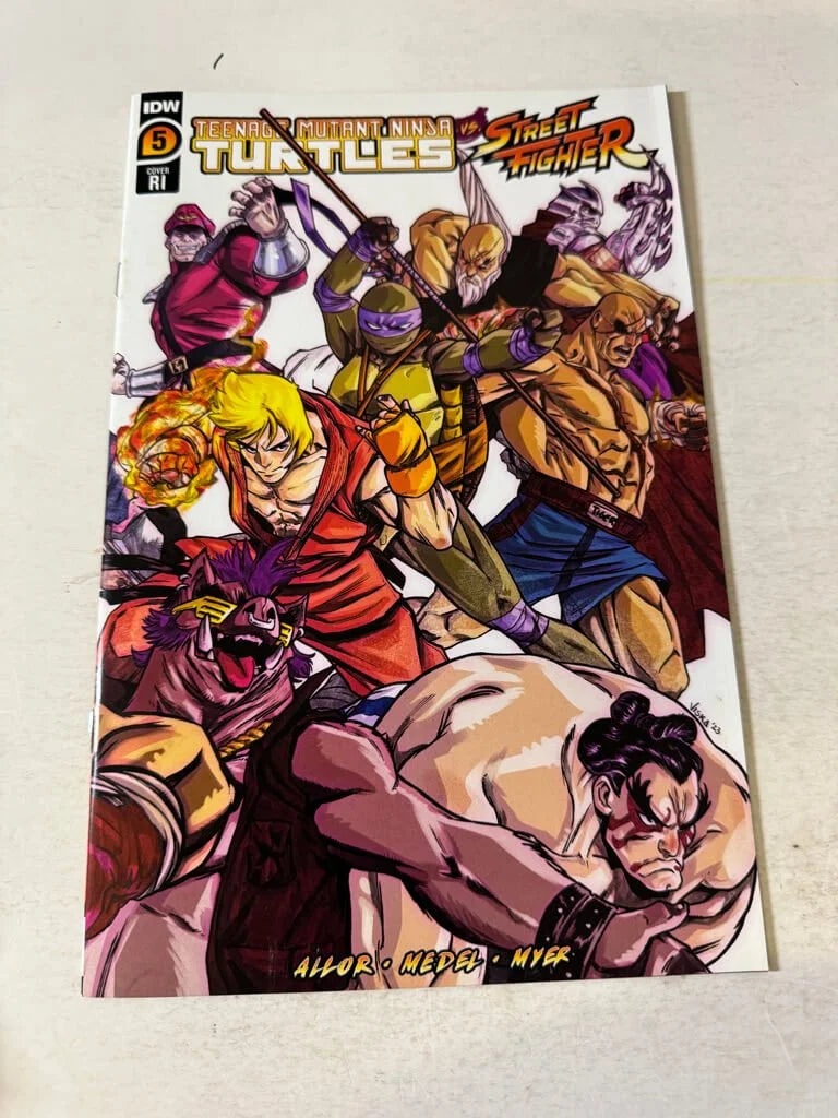 TEENAGE MUTANT NINJA TURTLES VS STREET FIGHTER #5 1:25 Variant
