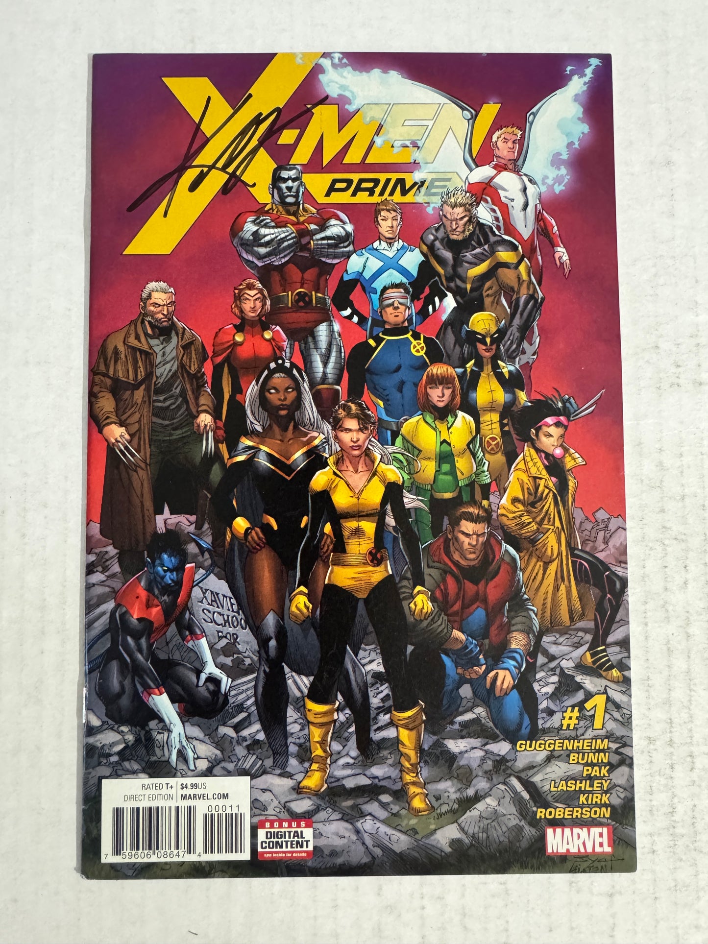 X-MEN PRIME #1 NM- SIGNED by Ken Lashley