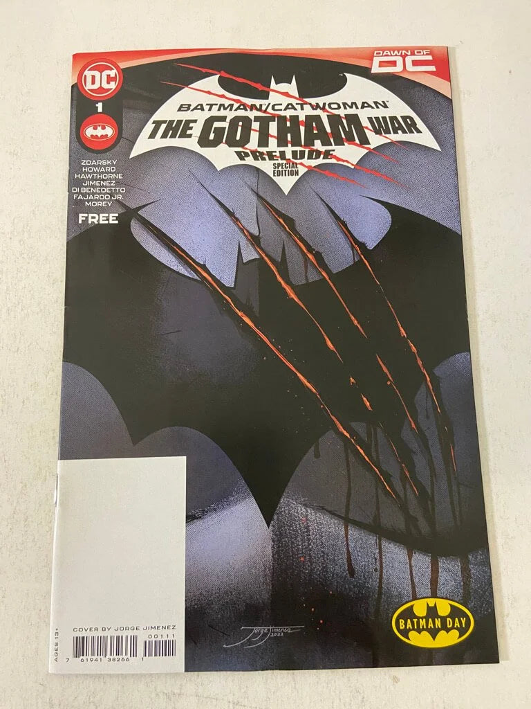 BATMAN CATWOMAN The Gotham War Prelude #1 NM Batman Day Special Edition