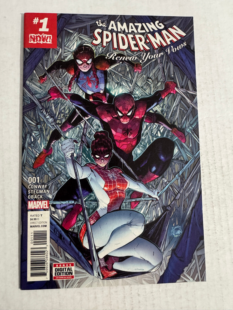 AMAZING SPIDER-MAN RENEW YOUR VOWS #1 Vol 2 VF+ Ryan Stegman Cover