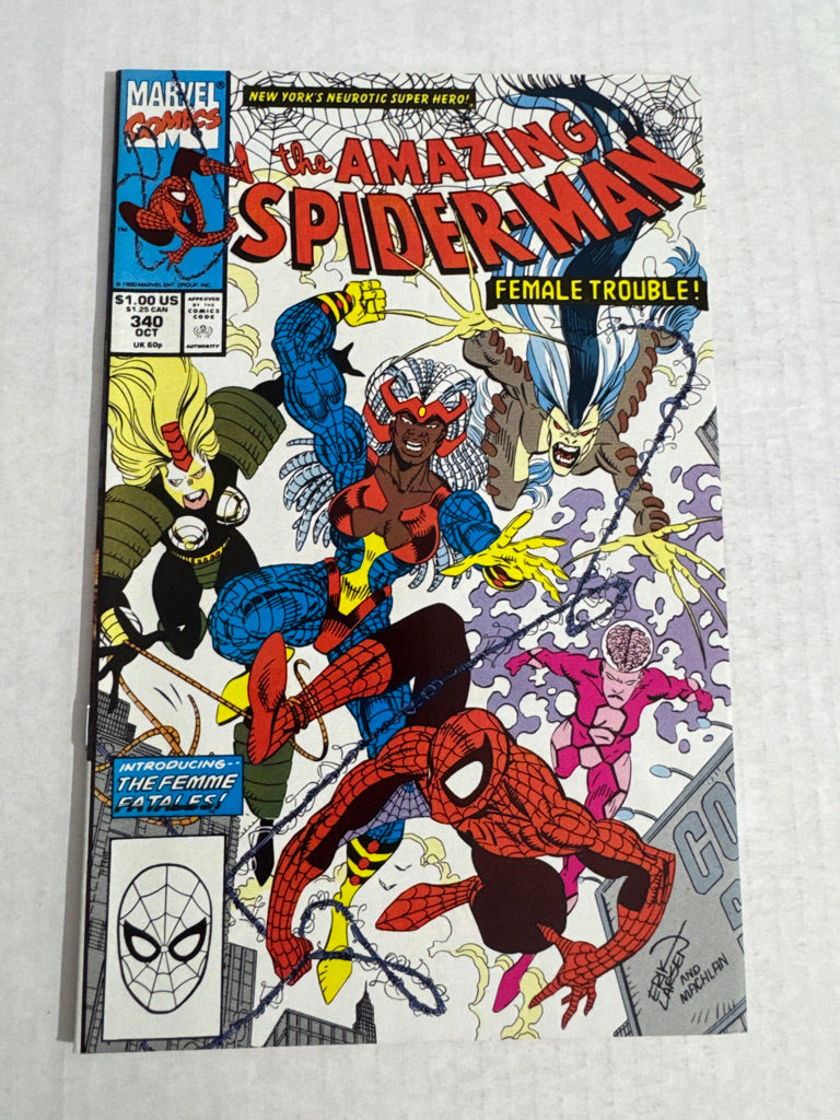 AMAZING SPIDER-MAN #340 NM Erik Larsen Cover