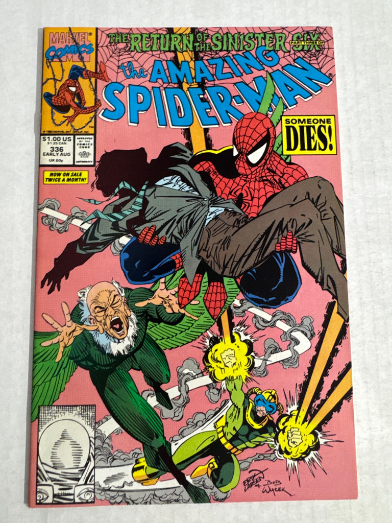 AMAZING SPIDER-MAN #336 NM- Erik Larsen Cover