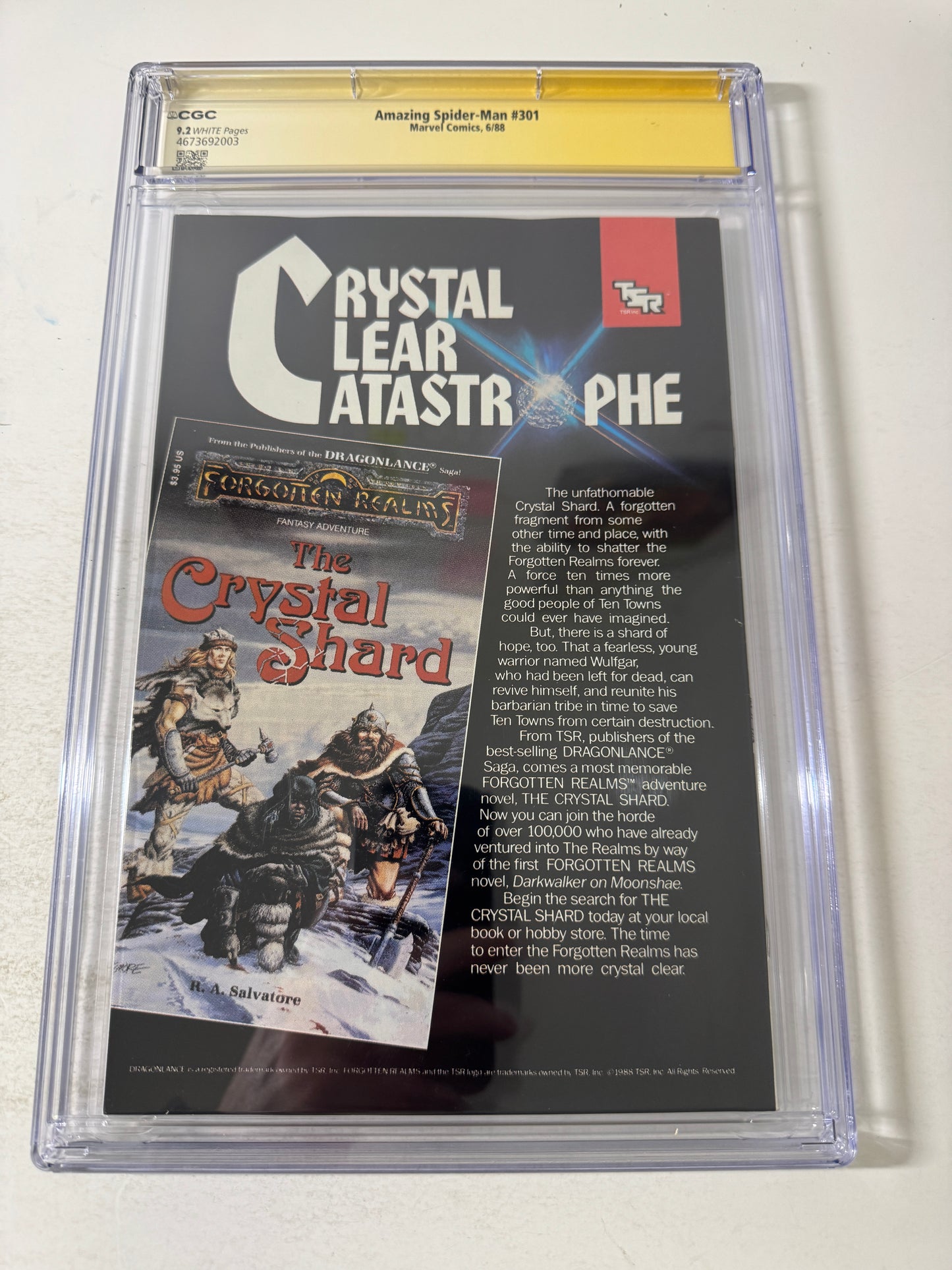AMAZING SPIDER-MAN #301 CGC SS SIGNED by Todd McFarlane