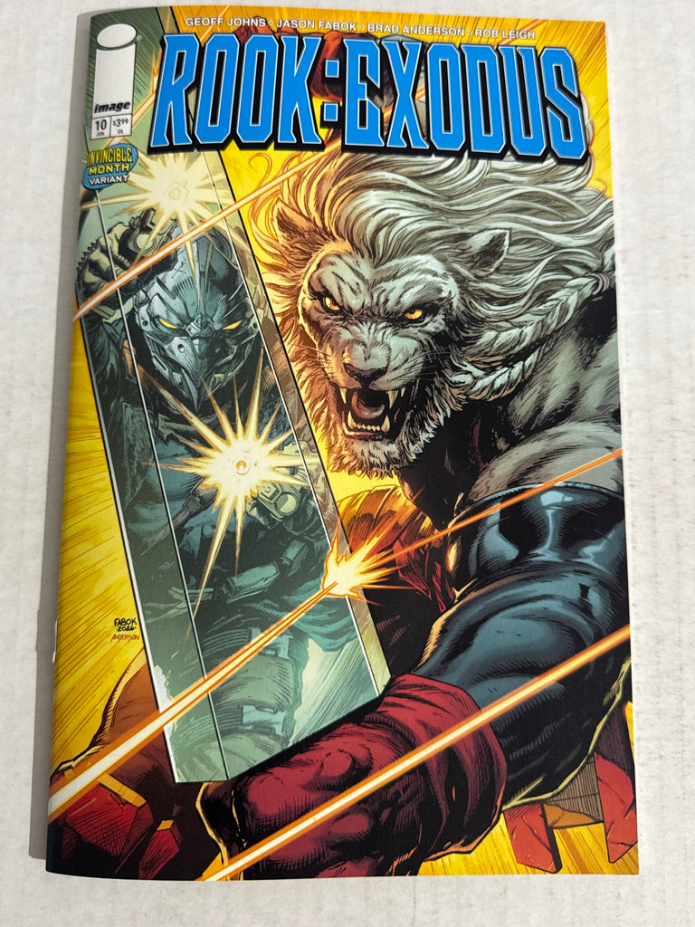 ROOK: EXODUS #10 NM Jason Fabok Battle Beast Variant