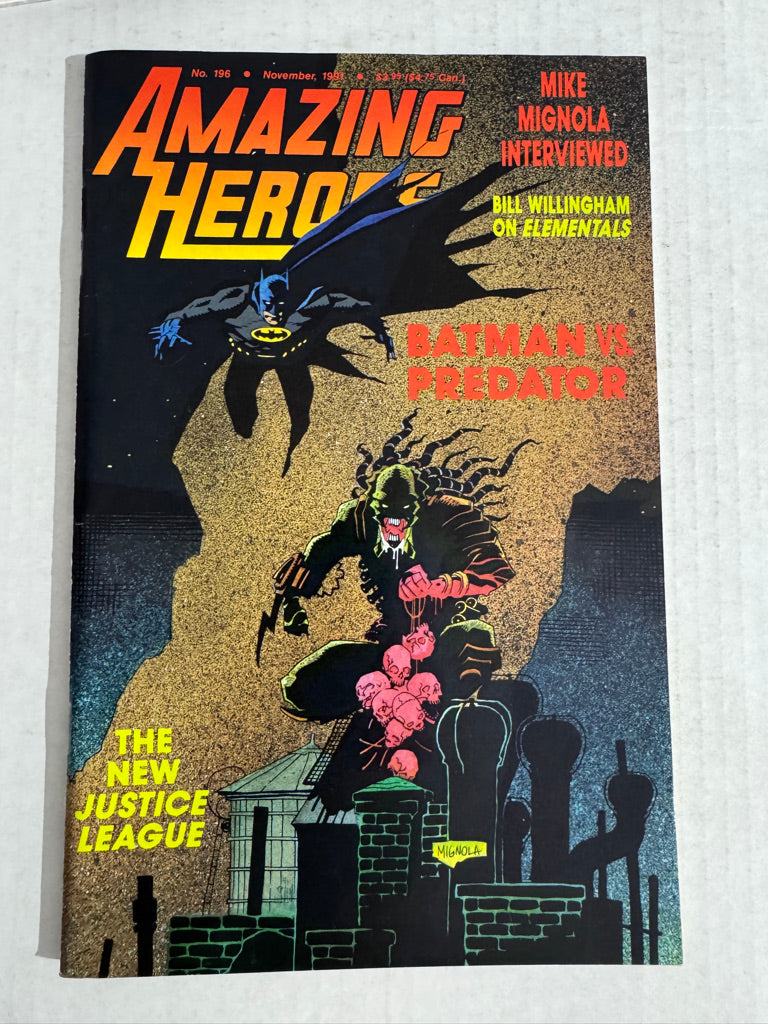 AMAZING HEROES #196 VF/NM Mike Mignola Cover