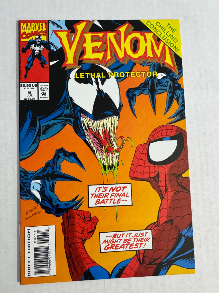 VENOM Lethal Protector #6 NM- Mark Bagley Cover
