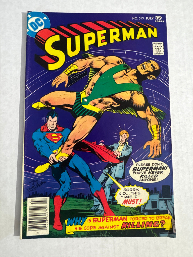 SUPERMAN #313 FN Neal Adams Cover