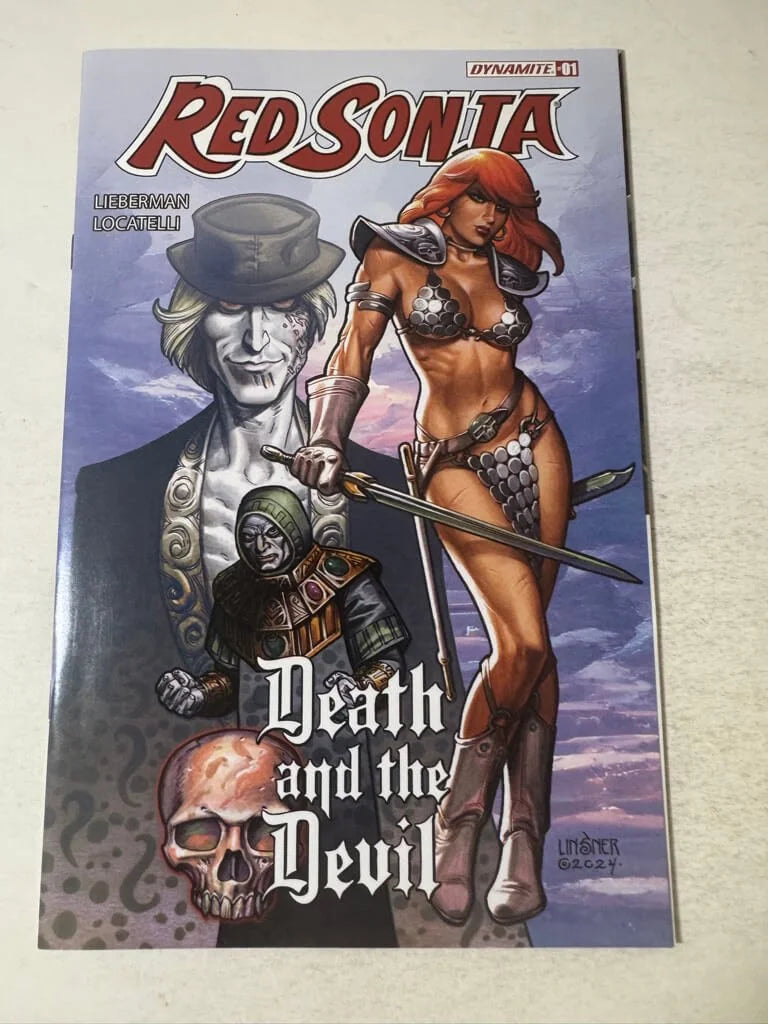 RED SONJA Death and The Devil #1 NM Linsner Cover