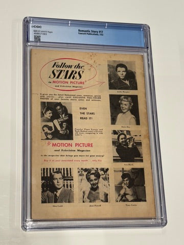 ROMANTIC STORY #17 CGC 5.0