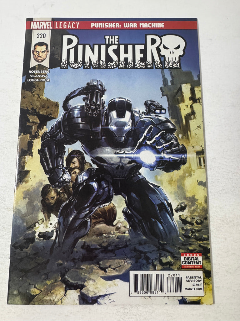 PUNISHER #220 NM Clayton Crain Cover