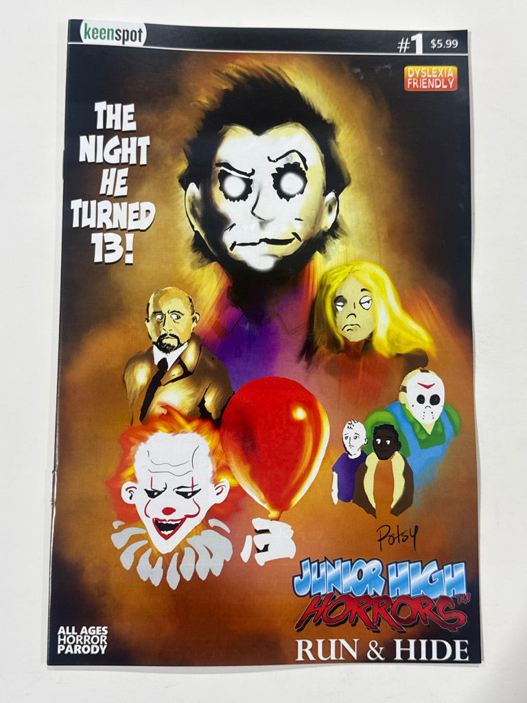 JUNIOR HIGH HORRORS Run and Hide #1 NM B Variant