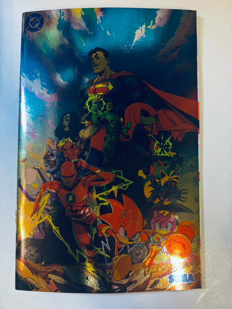 DC X SONIC THE HEDGEHOG Metal Legion #1 NM Foil Variant