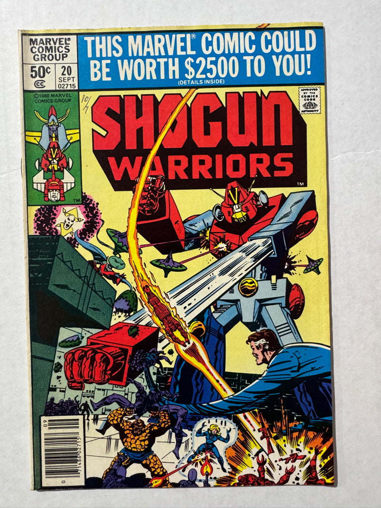 SHOGUN WARRIORS #20 FN/VF NEWSSTAND