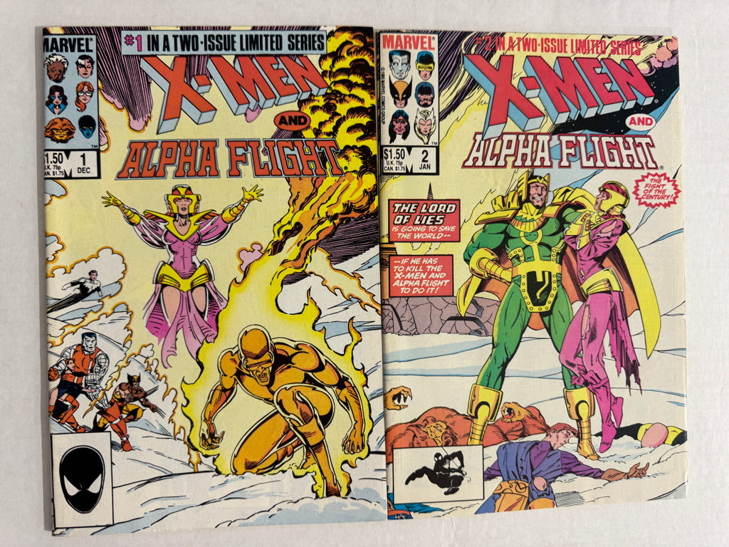 X-MEN ALPHA FLIGHT #1-2 SET
