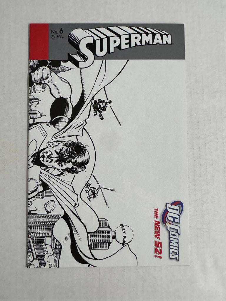 SUPERMAN #6 Vol 3 NM 1:25 George Perez Sketch Variant