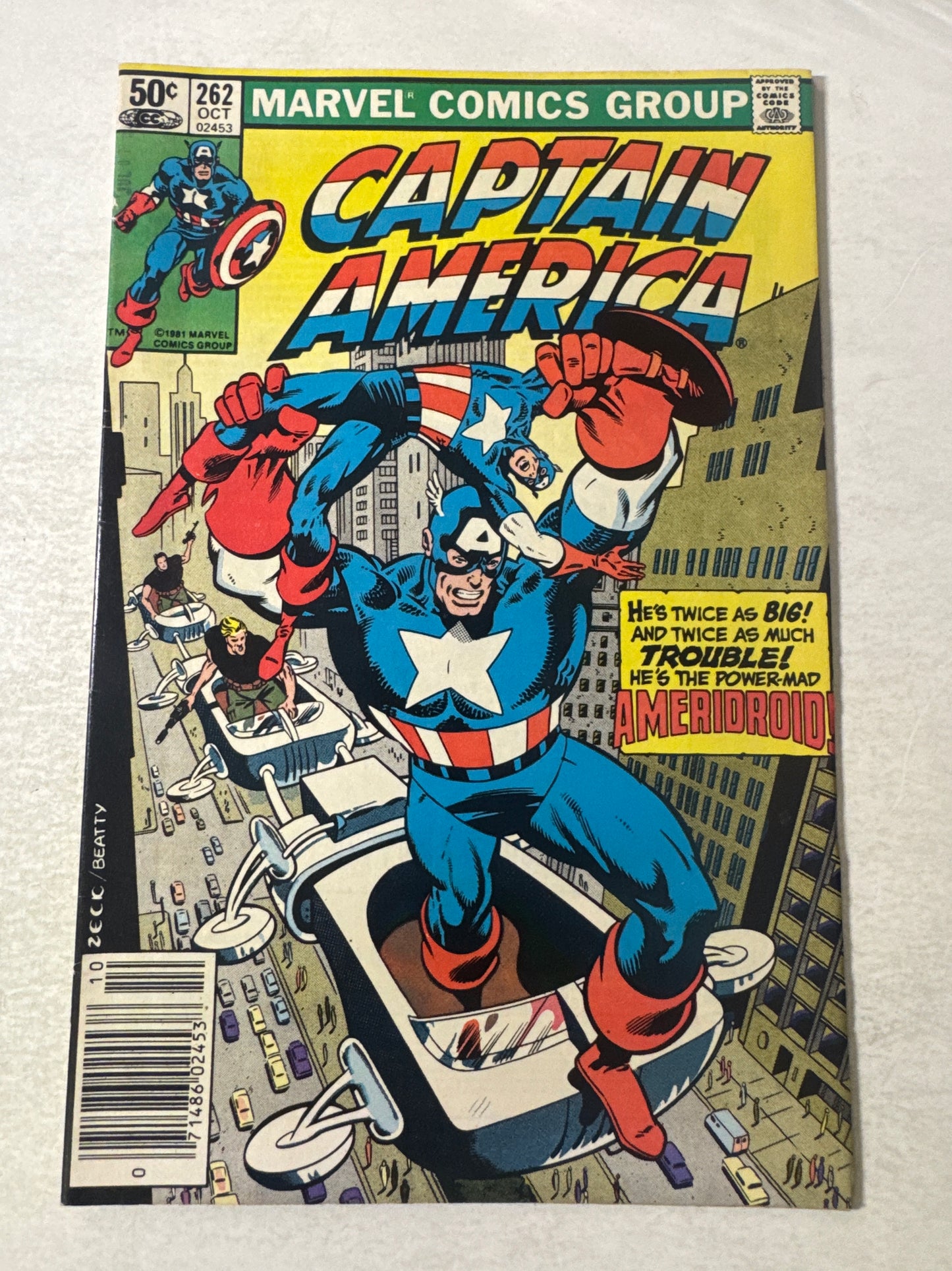 CAPTAIN AMERICA #262 VF NEWSSTAND