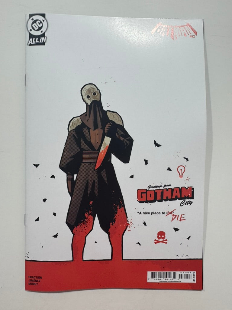 BATMAN #12 NM Cover F 1:25 David Aja Variant