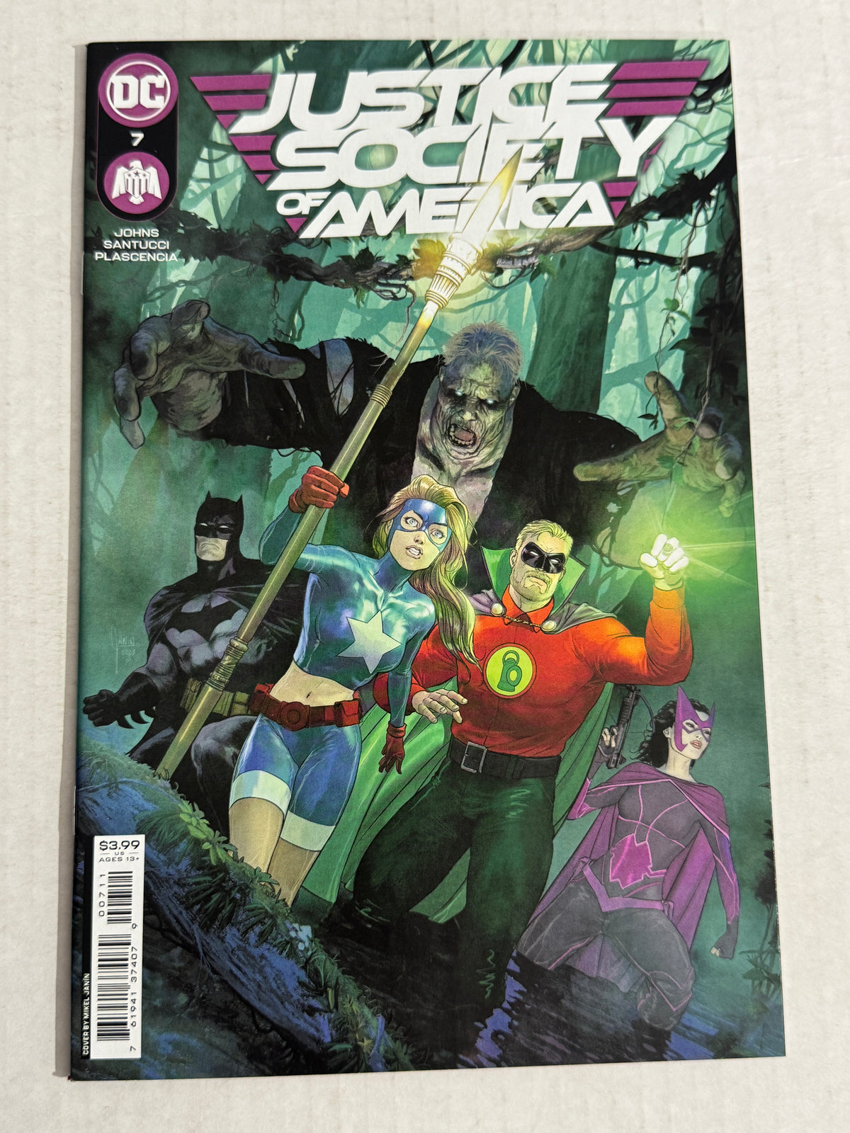 JUSTICE SOCIETY OF AMERICA #7 Vol 4 NM Mikel Janin Cover