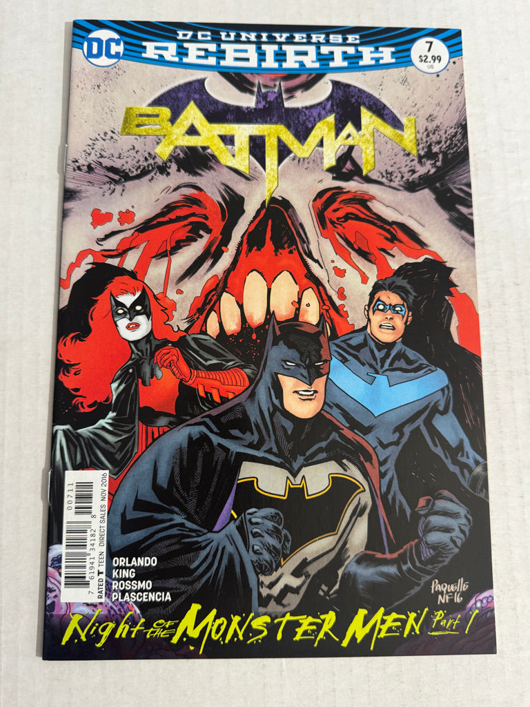 BATMAN #7 Vol 3 NM- Yanick Paquette Cover