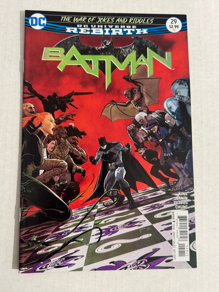 BATMAN #29 Vol 3 NM- Mikel Janin Cover