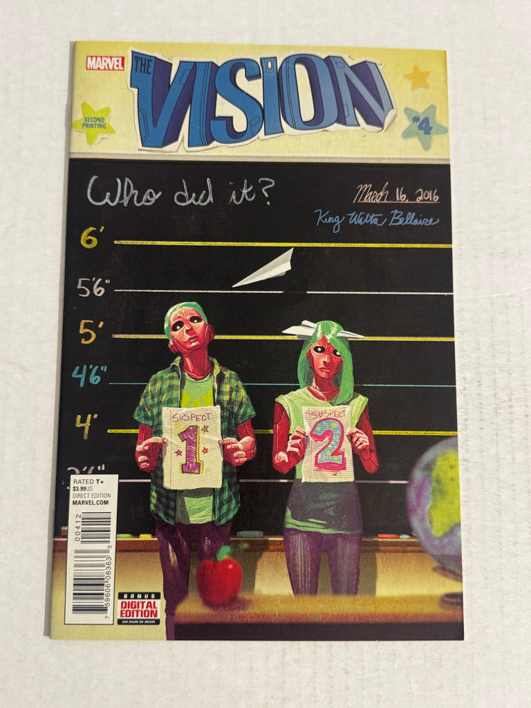 THE VISION #4 Vol 2 NM- 2nd Print Mike Del Mundo Variant