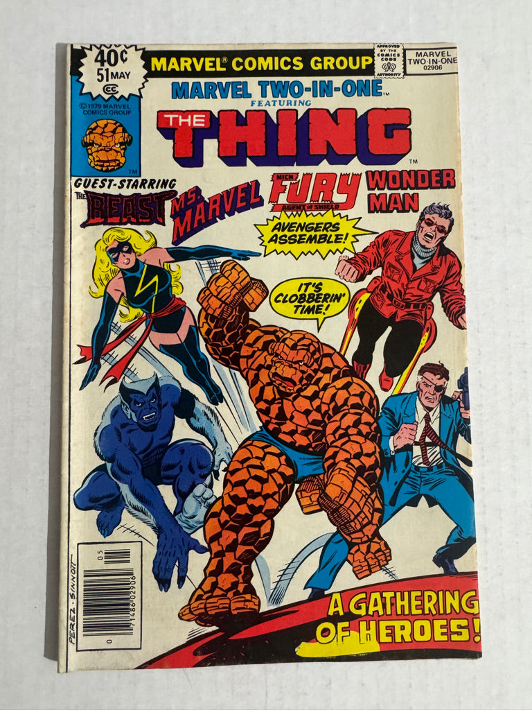 MARVEL TWO-IN-ONE #51 VG/FN George Perez Cover