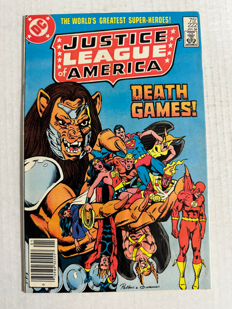 JUSTICE LEAGUE OF AMERICA #222 VG CANADIAN PRICE VARIANT