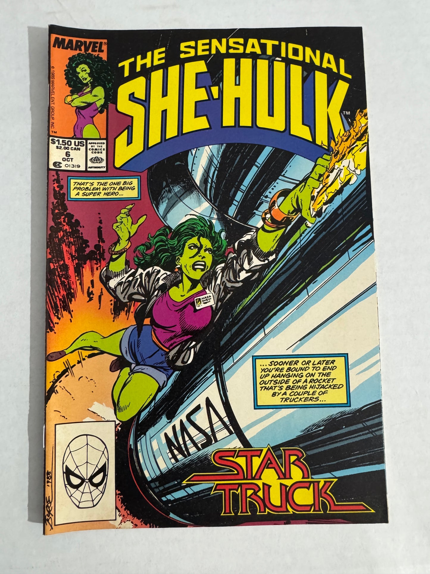 SENSATIONAL SHE-HULK #6 VF John Byrne Cover