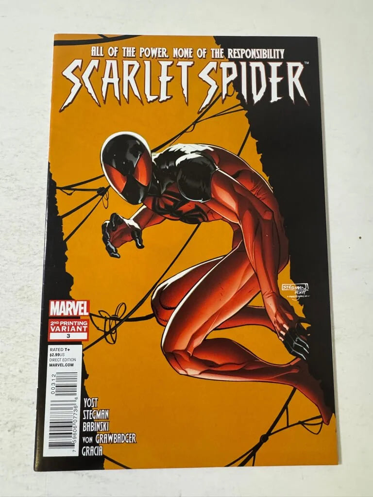SCARLET SPIDER #3 Vol 2 VF/NM 2nd PRint Variant 1ST APPEARNACE