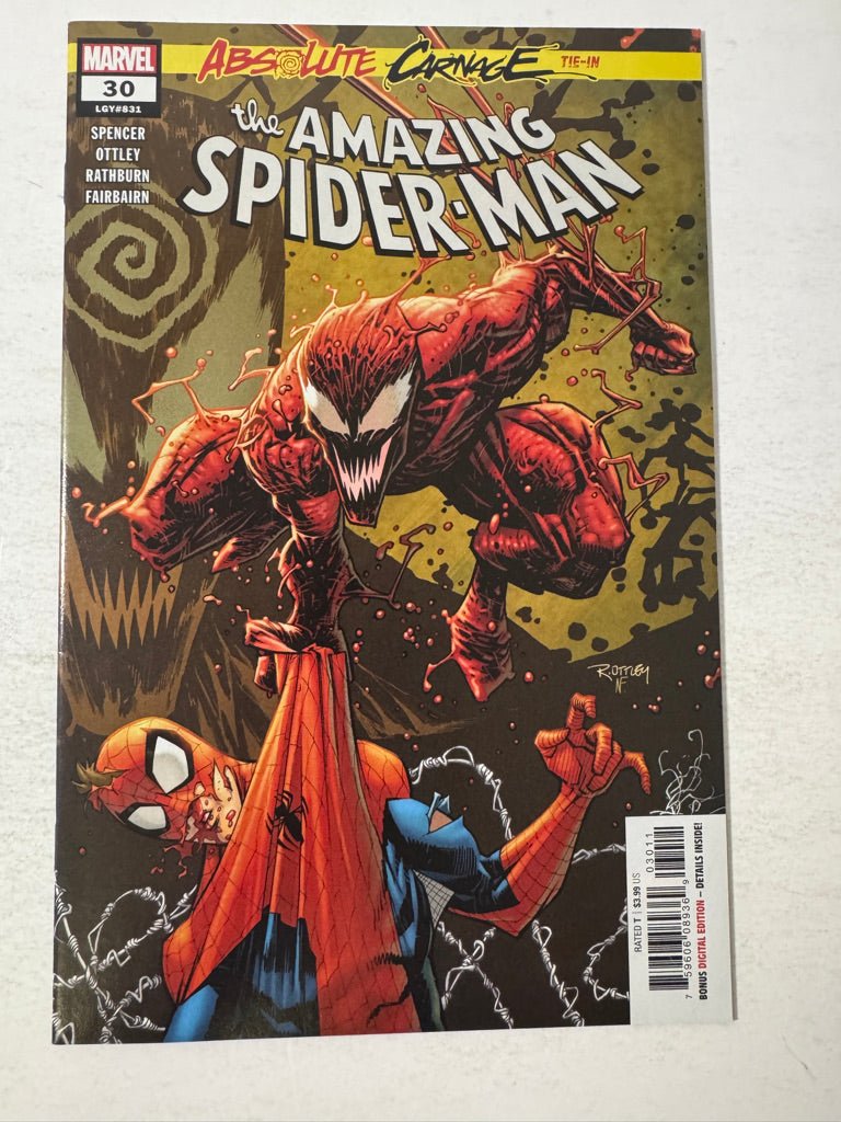 AMAZING SPIDER-MAN #30 Vol 5 NM Ryan Ottley Cover