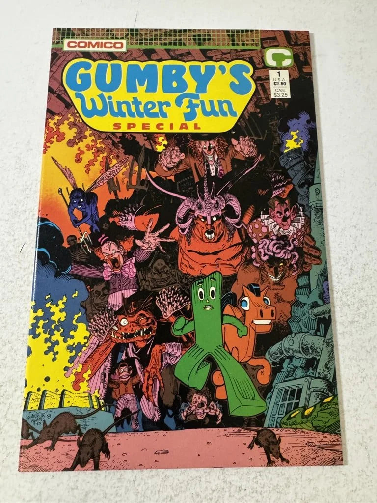 GUMBY'S WINTER FUN SPECIAL #1 NM Arthur Adams Cover
