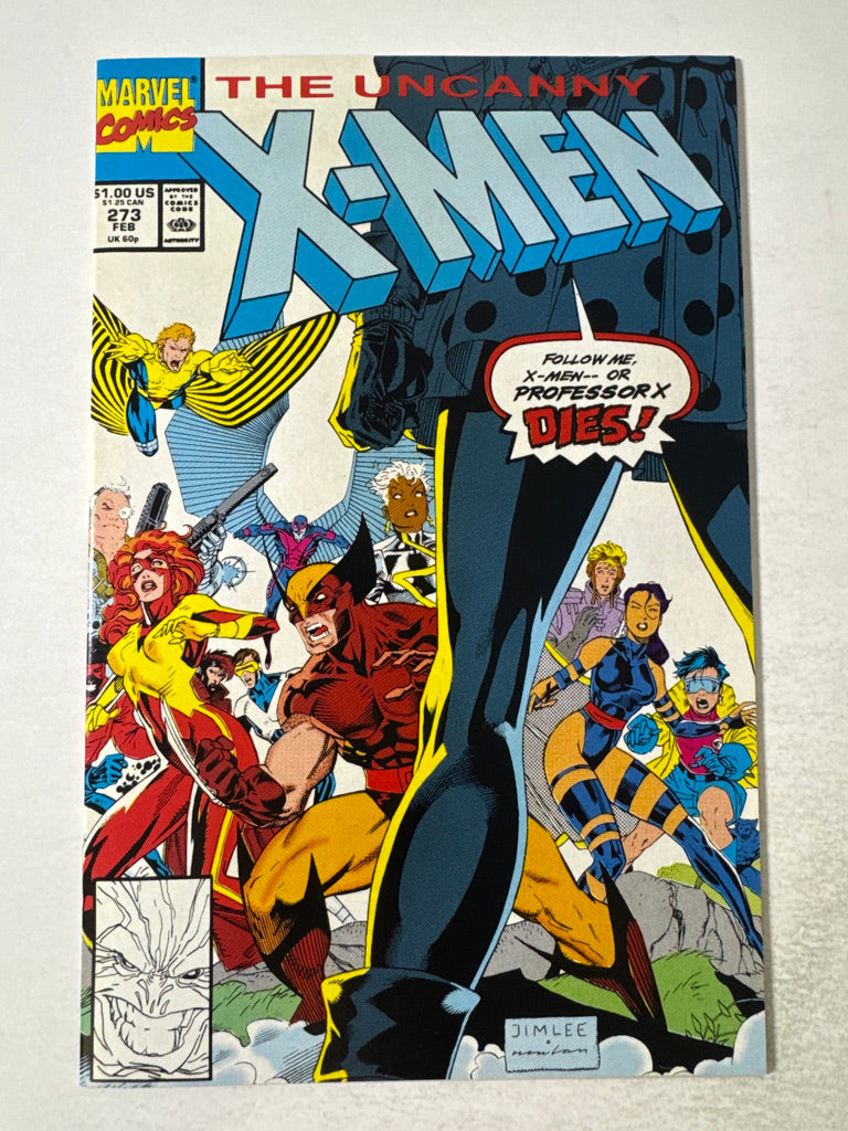 UNCANNY X-MEN #273 NM Jim Lee Cover