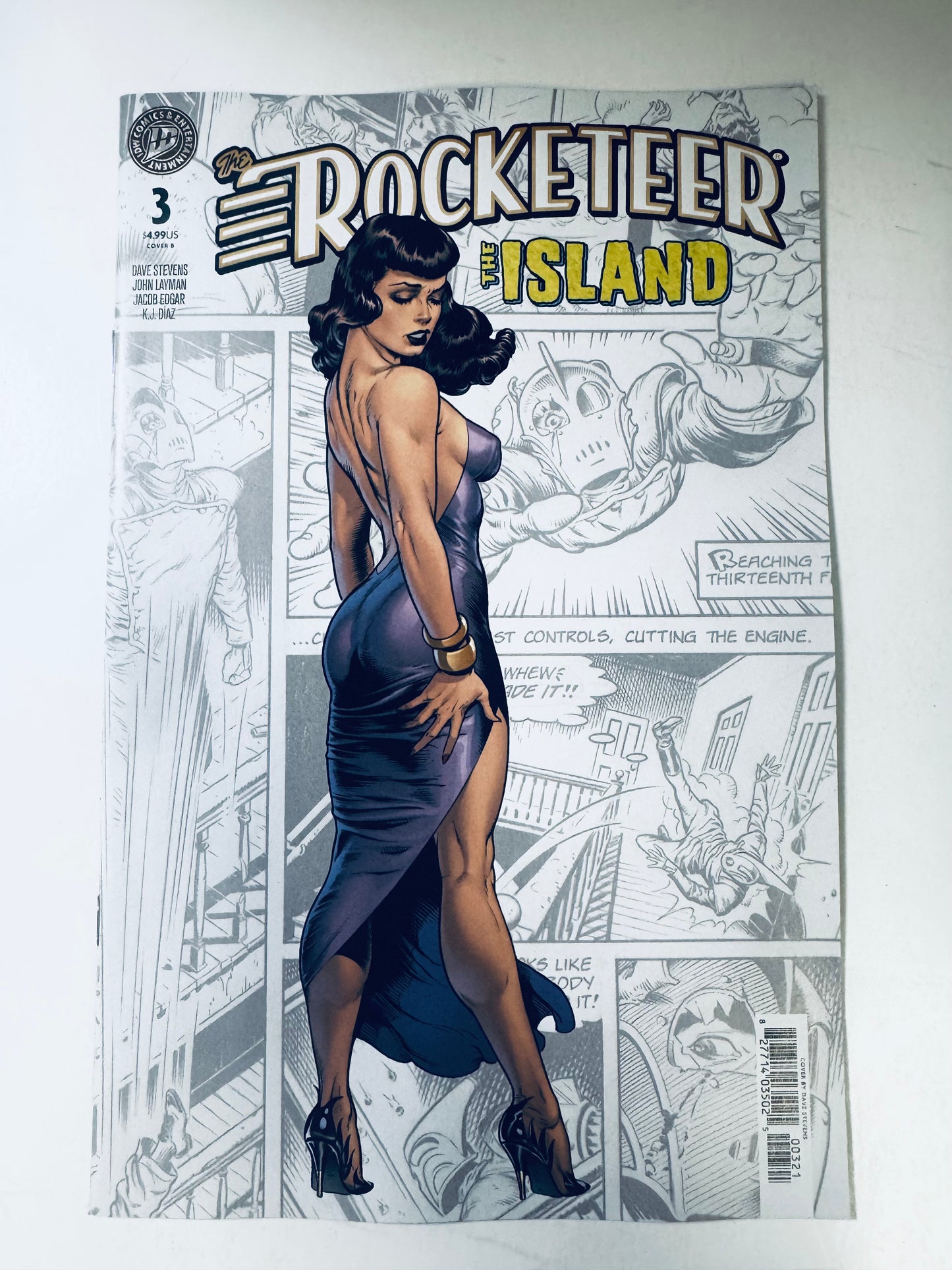 THE ROCKETEER: THE ISLAND #3 NM Cover B Dave Stevens Variant