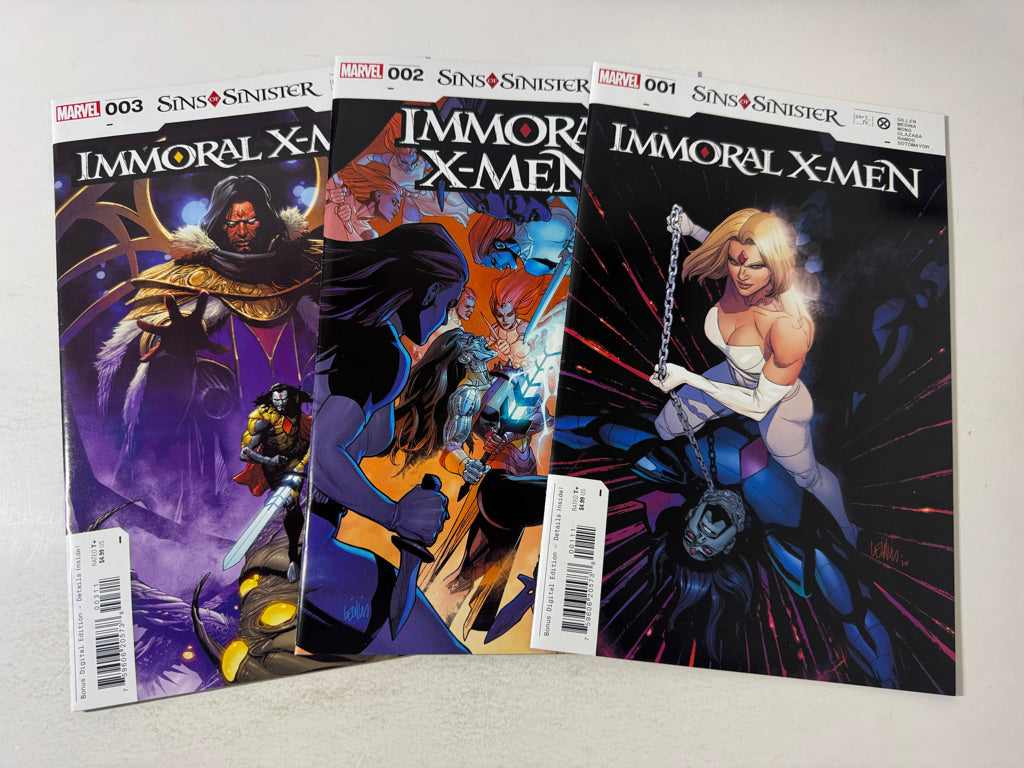 IMMORAL X-MEN #1-3 NM Set