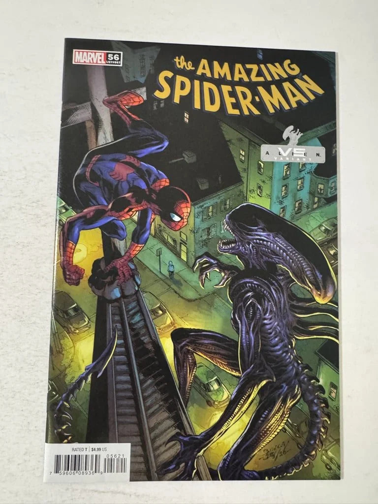 AMAZING SPIDER-MAN #56 Vol 5 NM Mark Bagley Alien Variant