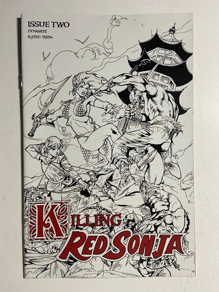 KILLING RED SONJA #2 1:15 B/W Castro Variant