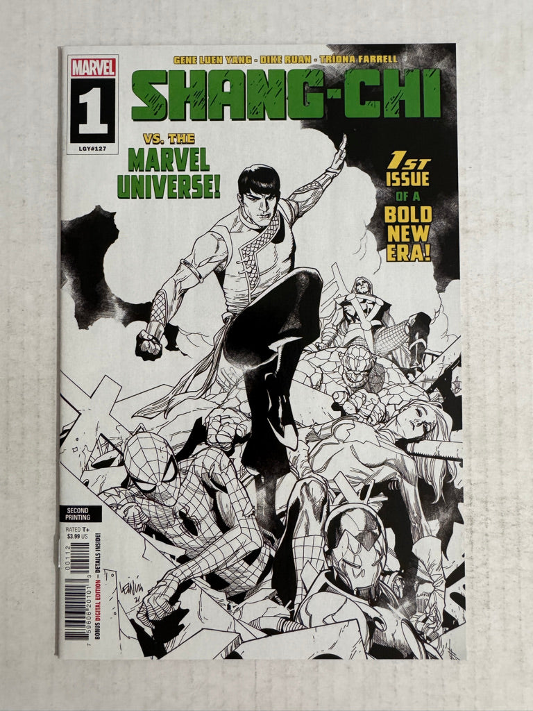 SHANG CHI #1 Vol 2 NM B/W Leinil Yu 2nd Print Variant