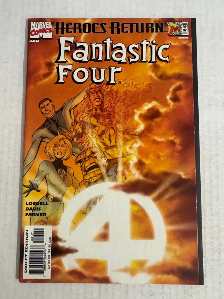FANTASTIC FOUR #1 Vol 3 NM Sunburst Variant