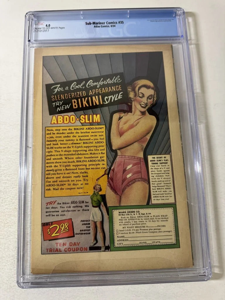 SUB-MARINER #25 CGC 4.0 1ST APPEARANCE