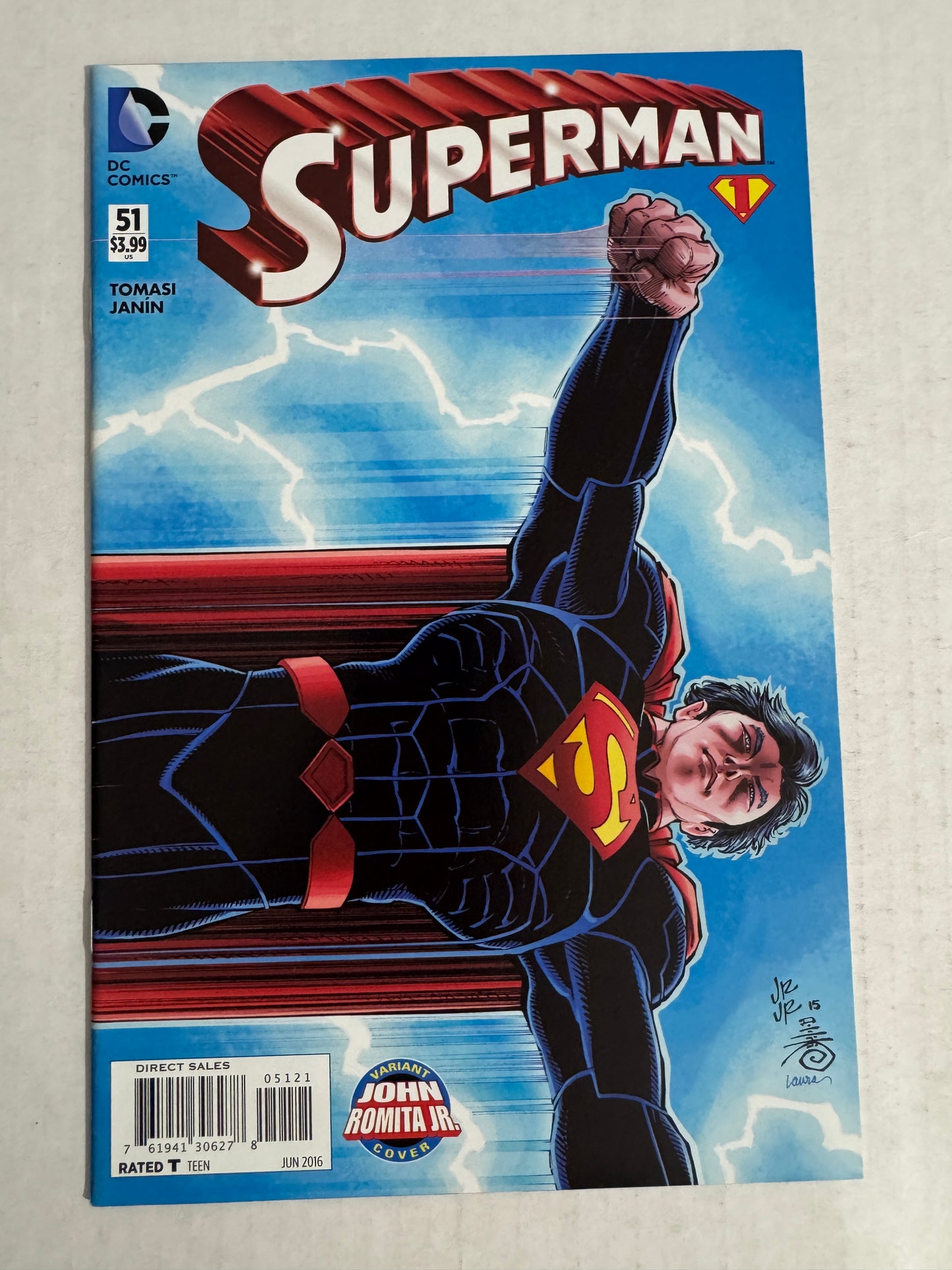 SUPERMAN #51 Vol 3 NM- John Romita Jr Variant