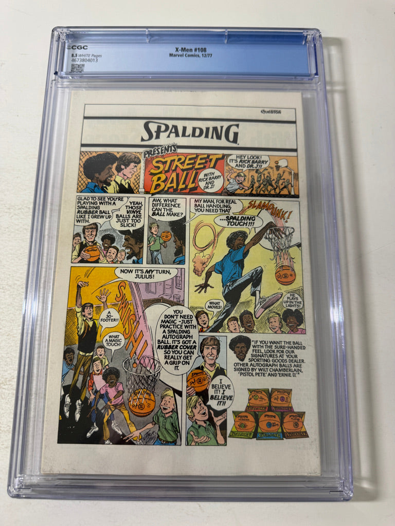 X-MEN #108 8.5 CGC