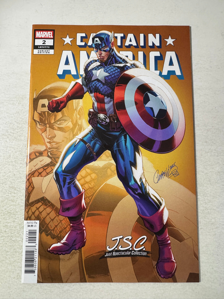 CAPTAIN AMERICA #2 Vol 12 NM J Scott Campbell Variant 1ST APPEARANCE