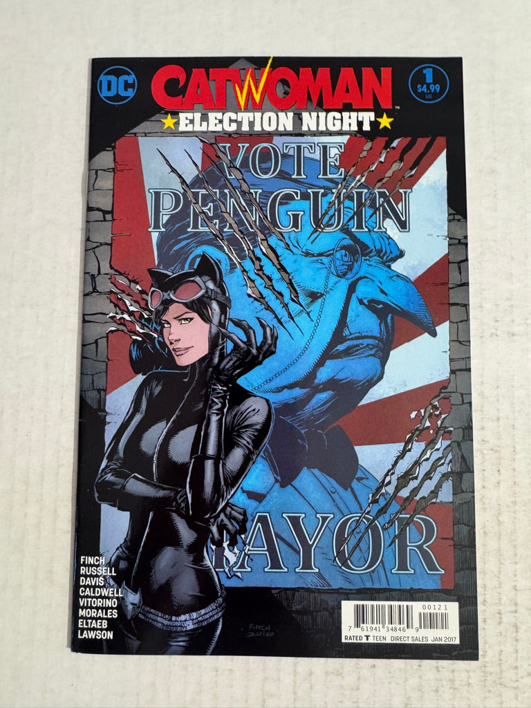 CATWOMAN ELECTION NIGHT #1 VF David Finch Cover