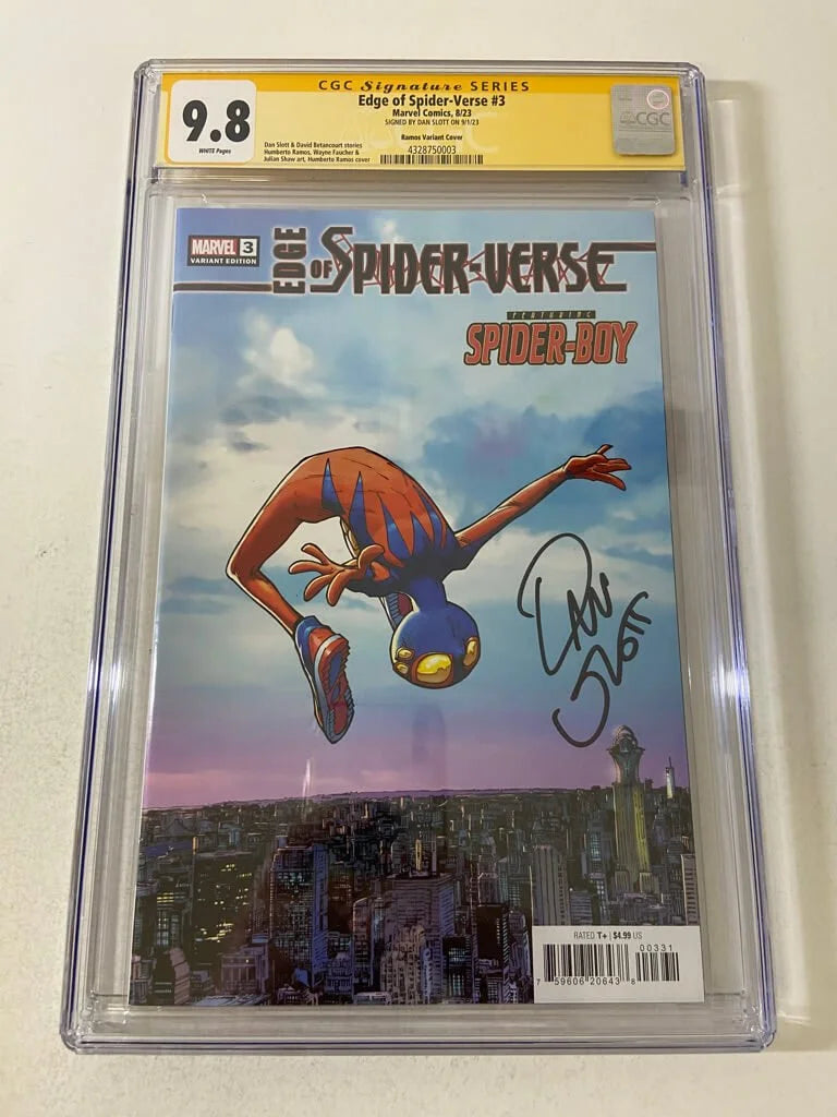 EDGE OF SPIDER-VERSE #3 CGC SS 9.8 Humberto Ramos Variant SIGNED