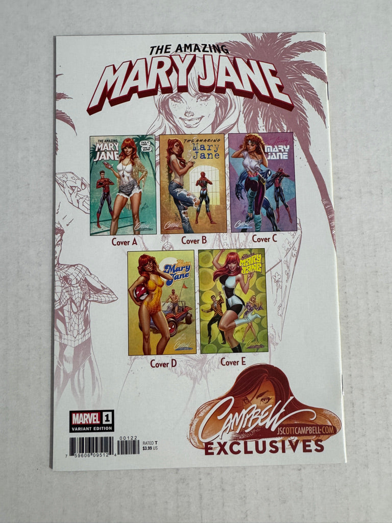 THE AMAZING MARY JANE #1 NM J Scott Campbell E Variant